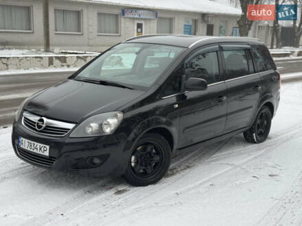 Черный Опель Зафира, объемом двигателя 1.7 л и пробегом 244 тыс. км за 7499 $, фото 1 на Automoto.ua