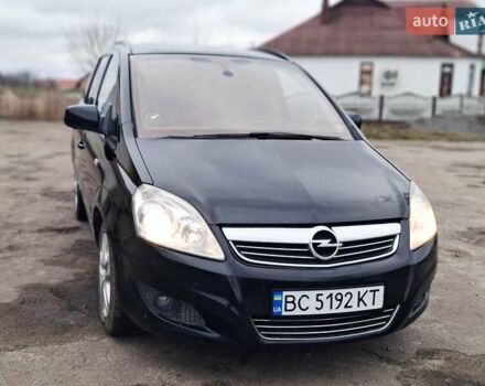 Черный Опель Зафира, объемом двигателя 1.9 л и пробегом 279 тыс. км за 6850 $, фото 1 на Automoto.ua
