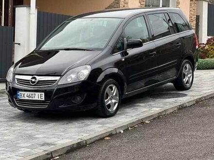 Черный Опель Зафира, объемом двигателя 1.6 л и пробегом 221 тыс. км за 7399 $, фото 1 на Automoto.ua