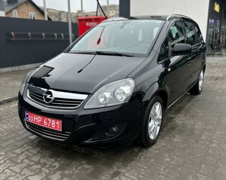 Черный Опель Зафира, объемом двигателя 1.6 л и пробегом 177 тыс. км за 7600 $, фото 1 на Automoto.ua