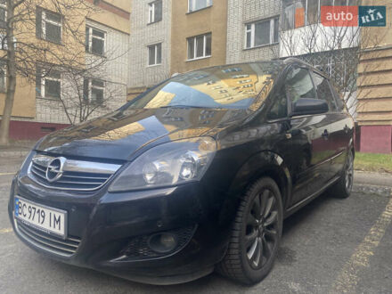 Черный Опель Зафира, объемом двигателя 1.7 л и пробегом 230 тыс. км за 7300 $, фото 1 на Automoto.ua