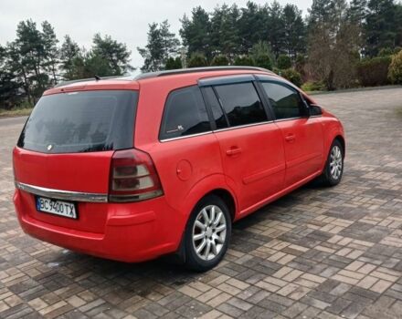 Красный Опель Зафира, объемом двигателя 1.9 л и пробегом 287 тыс. км за 3700 $, фото 4 на Automoto.ua