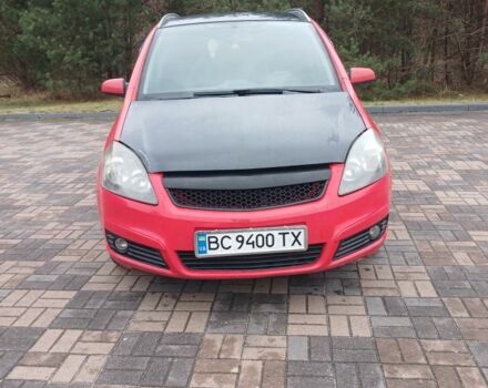 Красный Опель Зафира, объемом двигателя 1.9 л и пробегом 287 тыс. км за 3700 $, фото 2 на Automoto.ua