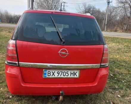 Красный Опель Зафира, объемом двигателя 1.9 л и пробегом 330 тыс. км за 5900 $, фото 1 на Automoto.ua