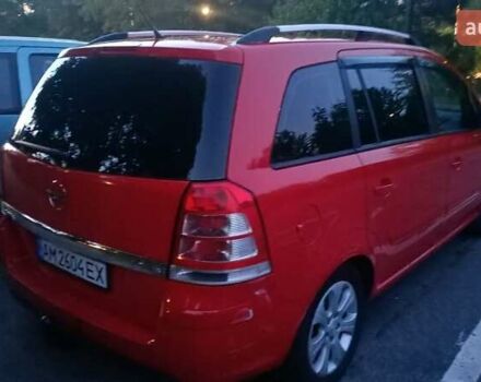 Красный Опель Зафира, объемом двигателя 1.6 л и пробегом 184 тыс. км за 6000 $, фото 7 на Automoto.ua