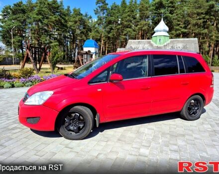 Красный Опель Зафира, объемом двигателя 1.9 л и пробегом 390 тыс. км за 4700 $, фото 1 на Automoto.ua