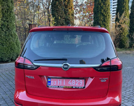 Красный Опель Зафира, объемом двигателя 1.6 л и пробегом 146 тыс. км за 10699 $, фото 10 на Automoto.ua