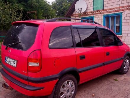 Опель Зафіра 2001 у Гайсине на Automoto.ua Червоний Опель Зафіра, об'ємом двигуна 2 л та пробігом 350 тис. км за 3100 $, фото 1 на Automoto.ua