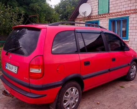 Красный Опель Зафира, объемом двигателя 2 л и пробегом 350 тыс. км за 3100 $, фото 1 на Automoto.ua