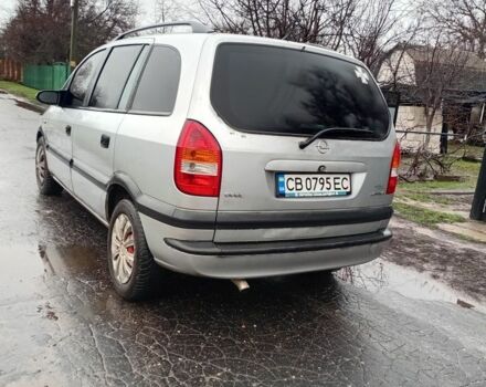 Серый Опель Зафира, объемом двигателя 2 л и пробегом 480 тыс. км за 3400 $, фото 3 на Automoto.ua