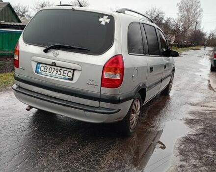 Серый Опель Зафира, объемом двигателя 2 л и пробегом 480 тыс. км за 3400 $, фото 4 на Automoto.ua