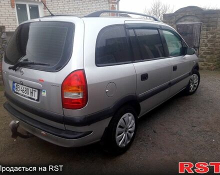 Серый Опель Зафира, объемом двигателя 2 л и пробегом 300 тыс. км за 3500 $, фото 1 на Automoto.ua