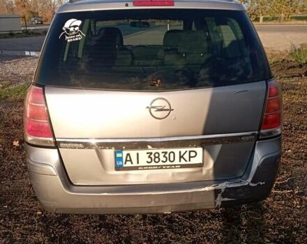 Серый Опель Зафира, объемом двигателя 1.91 л и пробегом 341 тыс. км за 4750 $, фото 2 на Automoto.ua