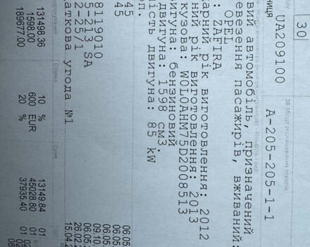 Сірий Опель Зафіра, об'ємом двигуна 1.6 л та пробігом 214 тис. км за 7700 $, фото 39 на Automoto.ua