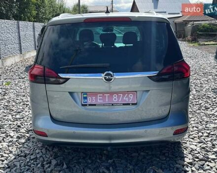 Серый Опель Зафира, объемом двигателя 1.6 л и пробегом 228 тыс. км за 9850 $, фото 4 на Automoto.ua
