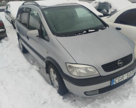 Серый Опель Зафира, объемом двигателя 2 л и пробегом 320 тыс. км за 1700 $, фото 1 на Automoto.ua
