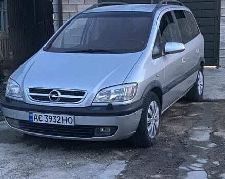 Серый Опель Зафира, объемом двигателя 2.17 л и пробегом 320 тыс. км за 2950 $, фото 1 на Automoto.ua