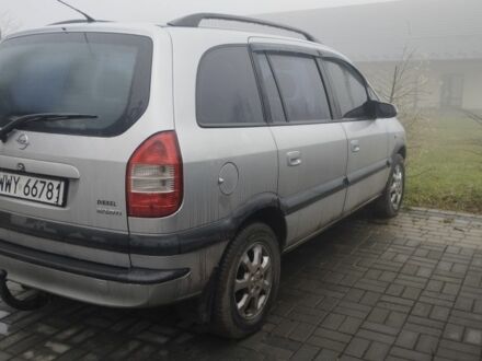 Серый Опель Зафира, объемом двигателя 2 л и пробегом 300 тыс. км за 800 $, фото 1 на Automoto.ua