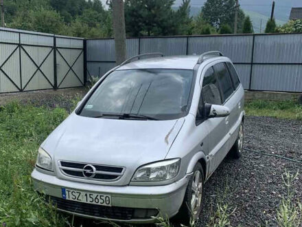 Сірий Опель Зафіра, об'ємом двигуна 2 л та пробігом 350 тис. км за 1500 $, фото 1 на Automoto.ua