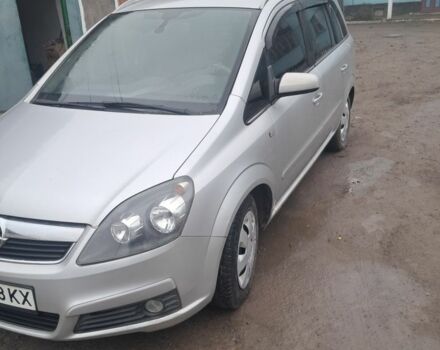 Серый Опель Зафира, объемом двигателя 1.6 л и пробегом 250 тыс. км за 6000 $, фото 1 на Automoto.ua