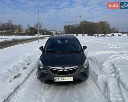 Серый Опель Зафира, объемом двигателя 1.6 л и пробегом 201 тыс. км за 9300 $, фото 1 на Automoto.ua