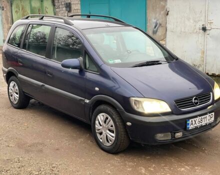 Синий Опель Зафира, объемом двигателя 1.8 л и пробегом 250 тыс. км за 3450 $, фото 4 на Automoto.ua