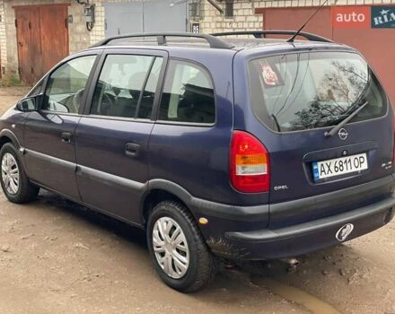 Синий Опель Зафира, объемом двигателя 1.8 л и пробегом 250 тыс. км за 3450 $, фото 2 на Automoto.ua