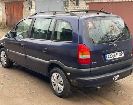 Синий Опель Зафира, объемом двигателя 1.8 л и пробегом 250 тыс. км за 3450 $, фото 2 на Automoto.ua