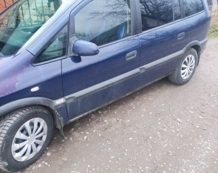 Синий Опель Зафира, объемом двигателя 2 л и пробегом 390 тыс. км за 4100 $, фото 3 на Automoto.ua