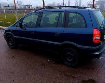 Синий Опель Зафира, объемом двигателя 1.6 л и пробегом 350 тыс. км за 2550 $, фото 4 на Automoto.ua