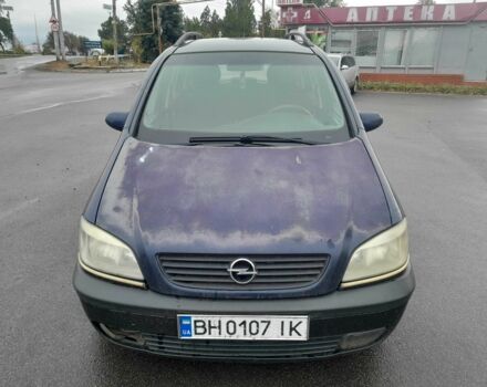 Синій Опель Зафіра, об'ємом двигуна 2 л та пробігом 320 тис. км за 3350 $, фото 1 на Automoto.ua