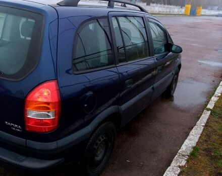Синий Опель Зафира, объемом двигателя 1.6 л и пробегом 350 тыс. км за 2550 $, фото 2 на Automoto.ua