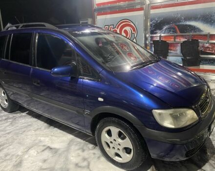 Синий Опель Зафира, объемом двигателя 1.6 л и пробегом 352 тыс. км за 3200 $, фото 2 на Automoto.ua