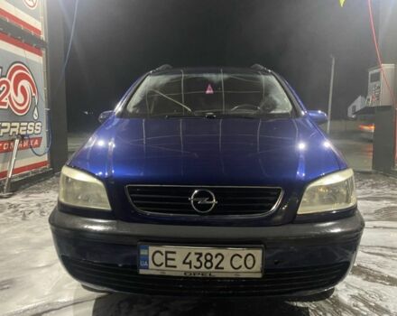 Синий Опель Зафира, объемом двигателя 1.6 л и пробегом 352 тыс. км за 3200 $, фото 3 на Automoto.ua