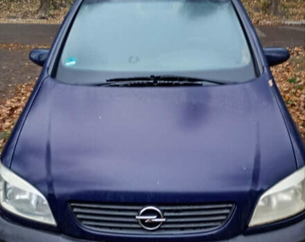 Синий Опель Зафира, объемом двигателя 1.6 л и пробегом 355 тыс. км за 3000 $, фото 1 на Automoto.ua