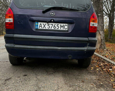 Синий Опель Зафира, объемом двигателя 1.8 л и пробегом 240 тыс. км за 3700 $, фото 3 на Automoto.ua