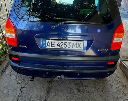 Синій Опель Зафіра, об'ємом двигуна 2 л та пробігом 330 тис. км за 4100 $, фото 2 на Automoto.ua