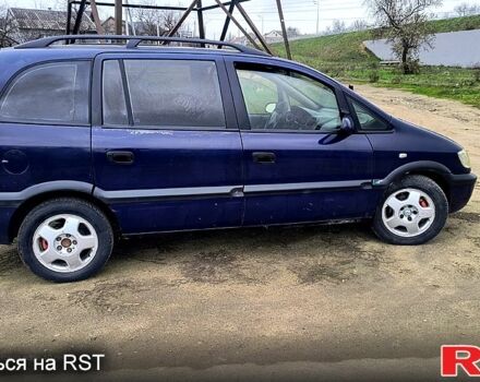 Синий Опель Зафира, объемом двигателя 2 л и пробегом 333 тыс. км за 1200 $, фото 3 на Automoto.ua