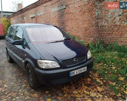 Синий Опель Зафира, объемом двигателя 1.6 л и пробегом 283 тыс. км за 3700 $, фото 2 на Automoto.ua