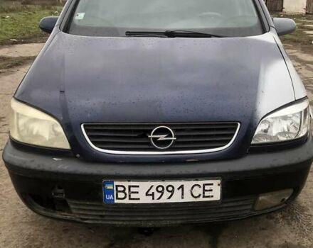 Синий Опель Зафира, объемом двигателя 2 л и пробегом 350 тыс. км за 3600 $, фото 12 на Automoto.ua
