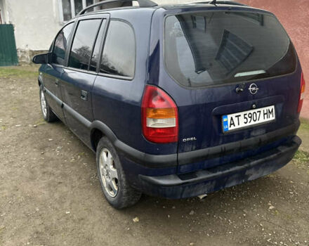 Синий Опель Зафира, объемом двигателя 2 л и пробегом 385 тыс. км за 3200 $, фото 3 на Automoto.ua