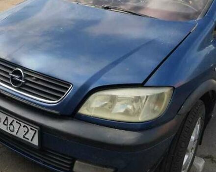 Синий Опель Зафира, объемом двигателя 2 л и пробегом 300 тыс. км за 959 $, фото 3 на Automoto.ua