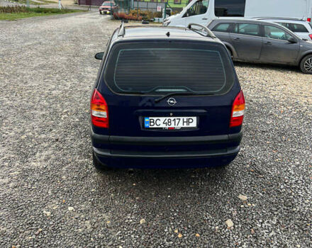 Синий Опель Зафира, объемом двигателя 2 л и пробегом 343 тыс. км за 3400 $, фото 13 на Automoto.ua