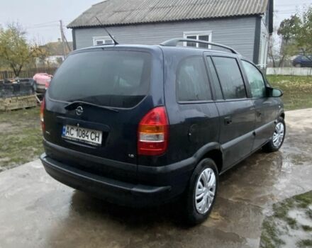 Синий Опель Зафира, объемом двигателя 1.8 л и пробегом 350 тыс. км за 3450 $, фото 3 на Automoto.ua