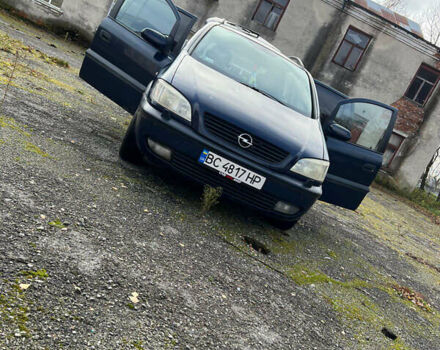 Синий Опель Зафира, объемом двигателя 2 л и пробегом 343 тыс. км за 3400 $, фото 4 на Automoto.ua