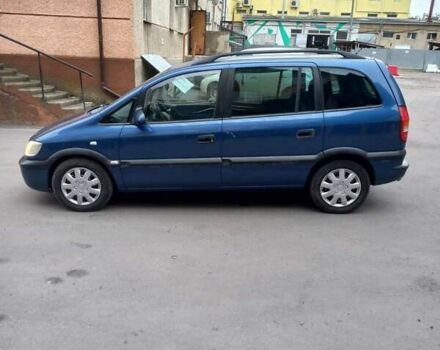 Синий Опель Зафира, объемом двигателя 2.2 л и пробегом 312 тыс. км за 4000 $, фото 3 на Automoto.ua