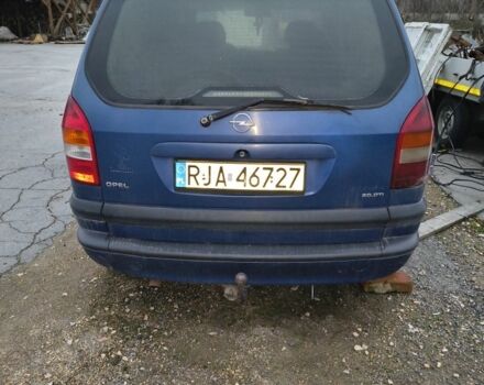 Синий Опель Зафира, объемом двигателя 2 л и пробегом 300 тыс. км за 1000 $, фото 2 на Automoto.ua
