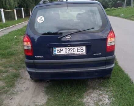 Синий Опель Зафира, объемом двигателя 2 л и пробегом 268 тыс. км за 3900 $, фото 7 на Automoto.ua