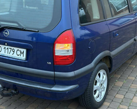 Синий Опель Зафира, объемом двигателя 1.6 л и пробегом 230 тыс. км за 3650 $, фото 36 на Automoto.ua