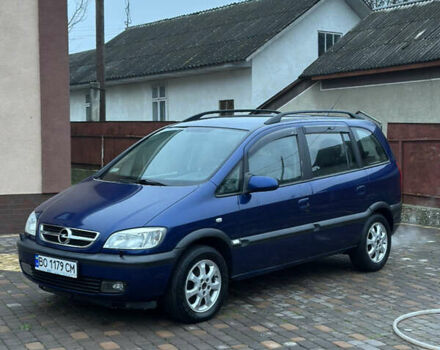 Синий Опель Зафира, объемом двигателя 1.6 л и пробегом 230 тыс. км за 3650 $, фото 88 на Automoto.ua